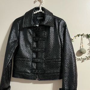 Guess jacket leather!